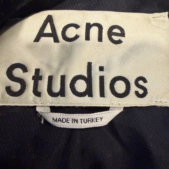 Acne Studios Belted Leather Biker Jacket - Size Medium - Picture 2 of 4